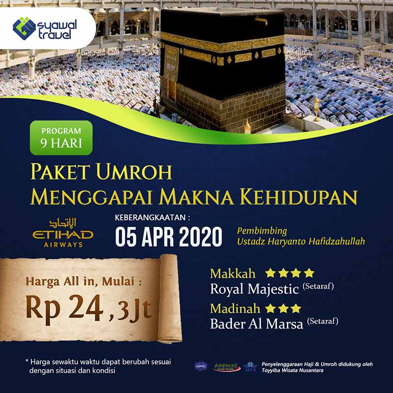 Jual Syawal Travel Umroh Menggapai Makna Kehidupan Untuk Lansia Disabilitas 9 Hari 28 Maret 2020 By Oman Air Online April 2021 Blibli