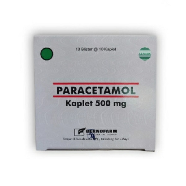 Promo PARACETAMOL BERNOFARM 500 MG BOX 100 KAPLET Diskon 50 di Seller