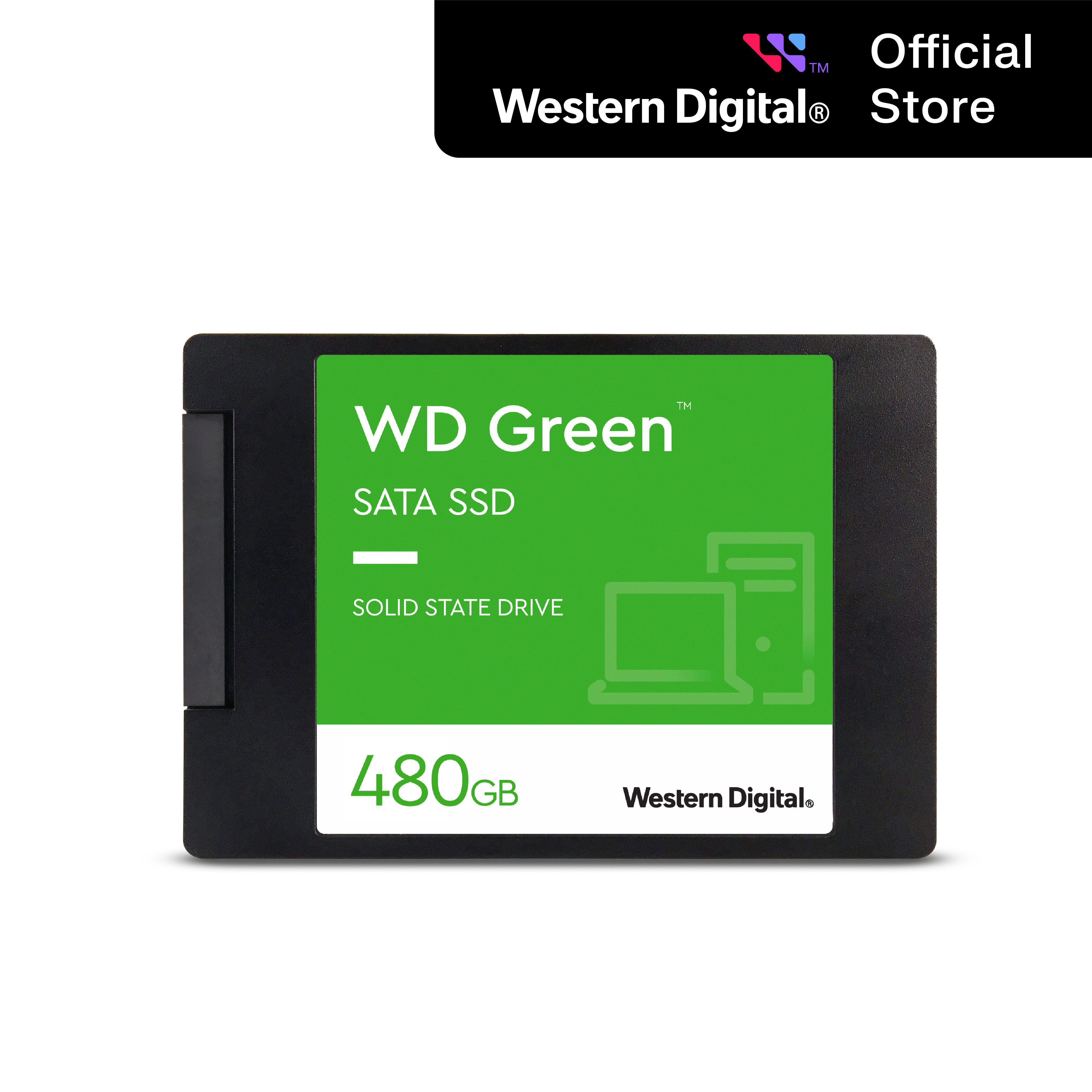 Jual WD Green 480GB SATA SSD 2.5Inch 7mm Cased Hardisk Internal di