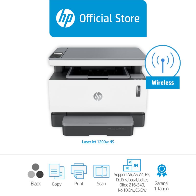 Jual HP Neverstop Laser MFP 1200w 