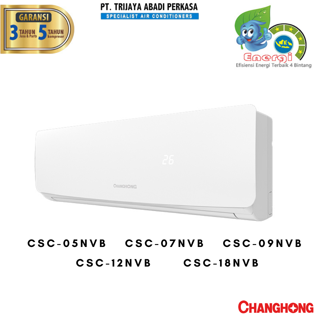 Jual CHANGHONG CSC 09 NVB2 AC SPLIT 1 PK DELUXE R410 - HANYA UNIT di ...