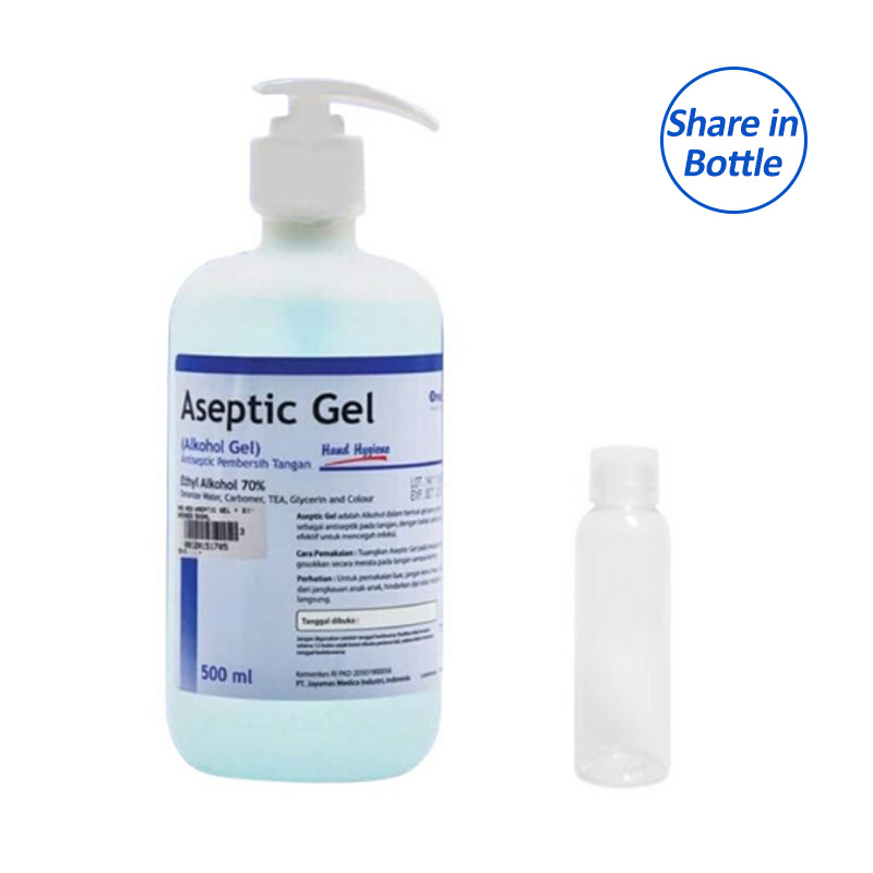 Jual Onemed Aseptic Gel Hand Sanitizer Share in Bottle