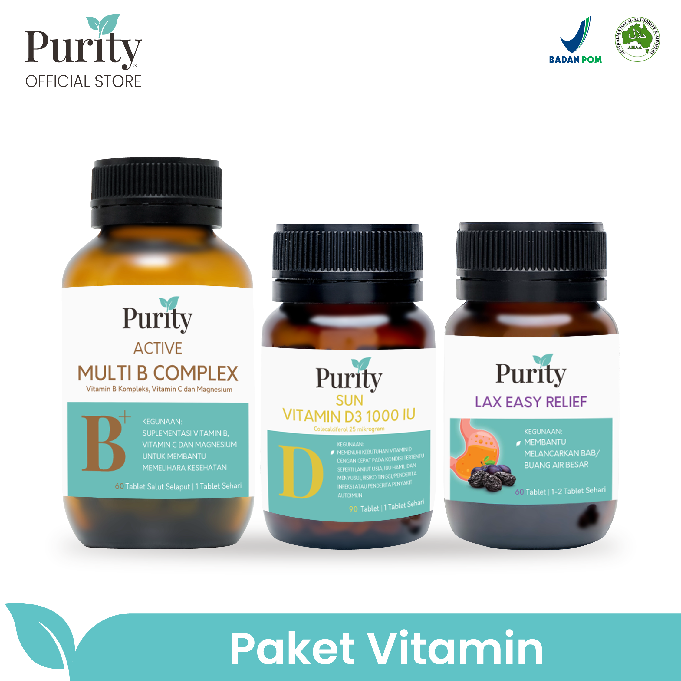 Promo Paket Purity Multivitamin dan Pencernaan Diskon 15% di Seller