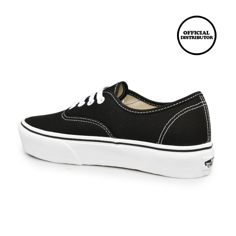 black authentic platform vans
