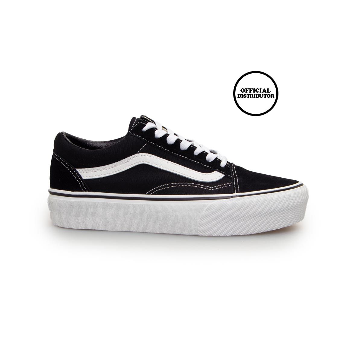 Sepatu vans old skool shop black white