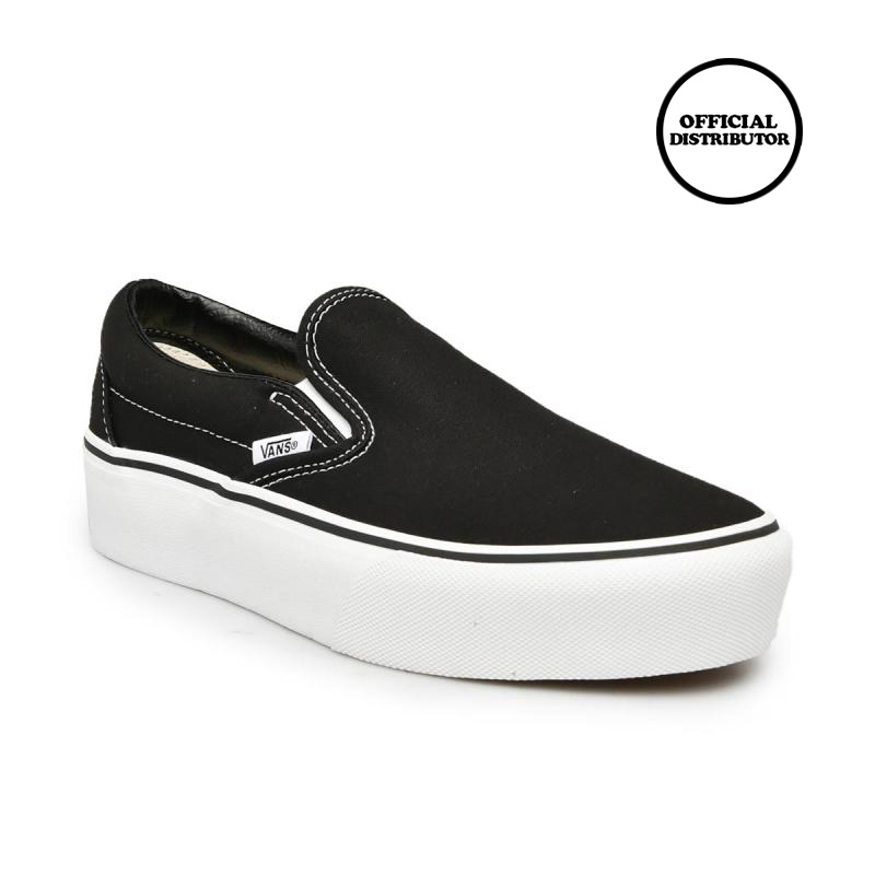 Jual Vans Classic Slip-On Platform Sepatu - Black - - 5.5 di Seller ...