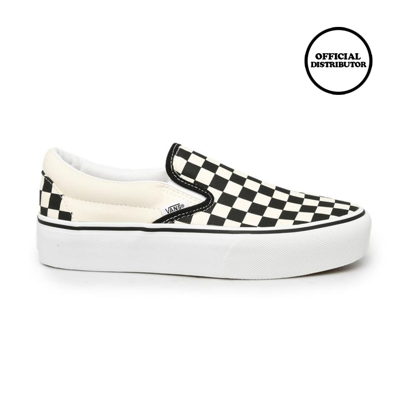 vans womens checkerboard platform