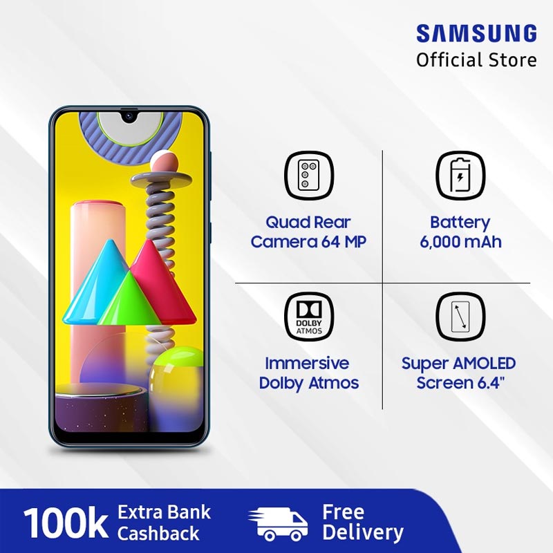 Jual Flash SALE - Samsung Galaxy M31 Smartphone [6 GB/ 128