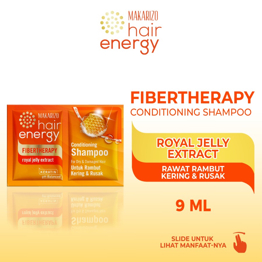 Promo Makarizo Hair Energy Shampoo with Royal Jelly Extract [9 mL/ 12