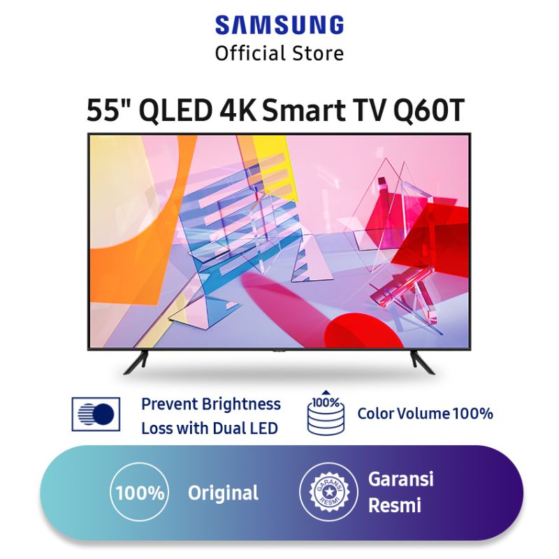 Samsung Qa55q60takxxd Qled 4k Smart Tv 55 Inch Terbaru Agustus 2021 Harga Murah Kualitas Terjamin Blibli