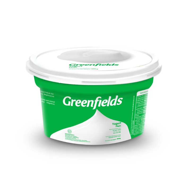 Promo Greenfields Plain No Sugar Yogurt [500 G] Diskon 15 Di Seller