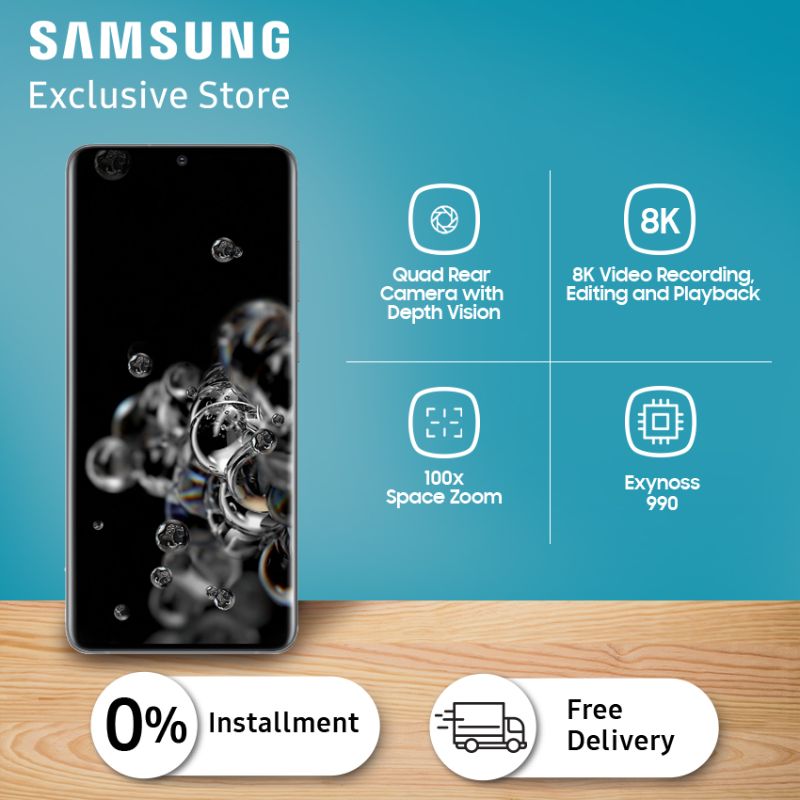 Jual Samsung Galaxy S20 Ultra (12gb/128gb) - Cosmic Black Di