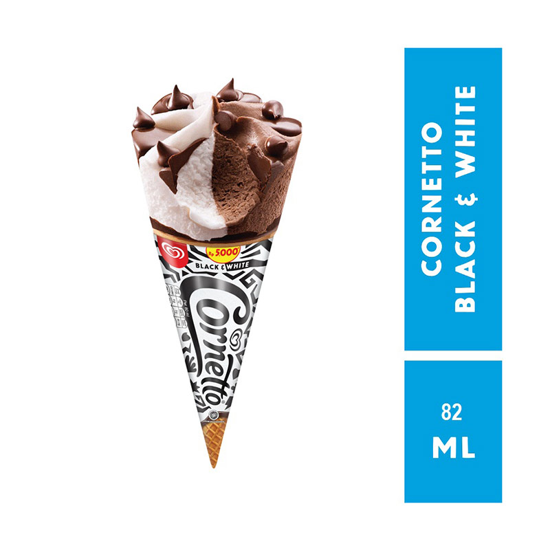 Jual Wall S Cornetto Classico Black And White Junior Ice Cream 82 Ml Online Oktober 2020 Blibli Com