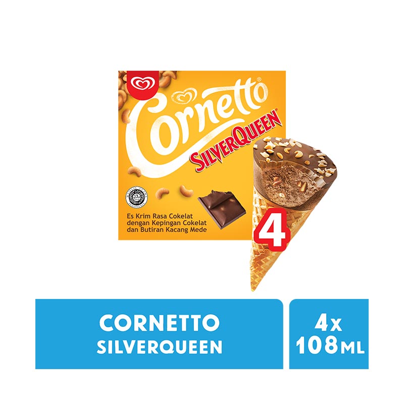 Jual Wall S Cornetto Multipack Silverqueen Ice Cream 1 Box Isi 4 Pcs 108 Ml Online Oktober 2020 Blibli Com