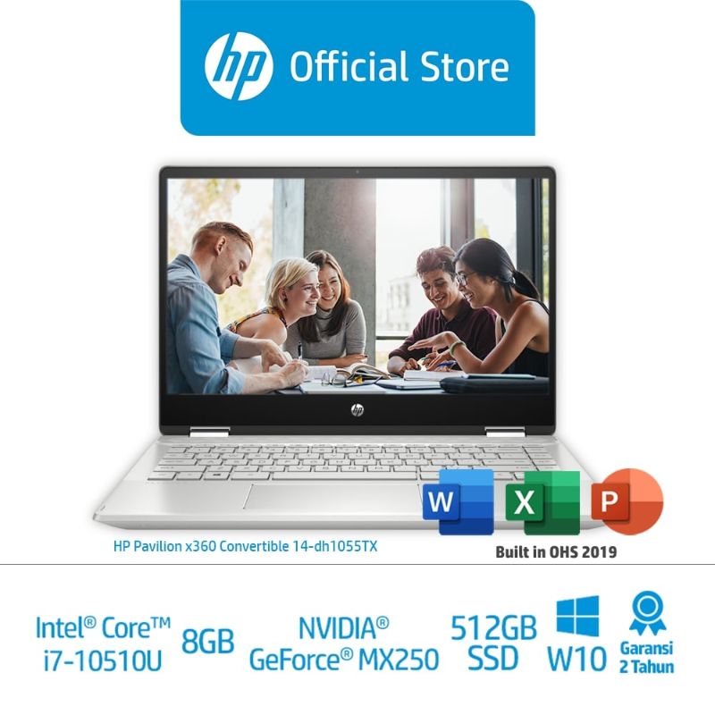 Jual Hewlett Packard HP Pavilion x360 Convertible 14