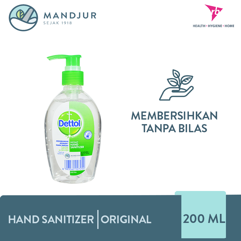 Jual Dettol Hand Sanitizer Original [200 Ml] Terbaru Juli 2021 | Blibli