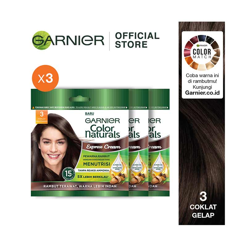 Promo Garnier Color Naturals Express Cream Pewarna Rambut [3 Sachets