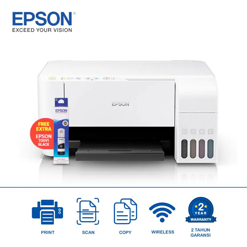 Jual Epson Ecotank L3156 Wifi Allinone Ink Tank Printer (printscan