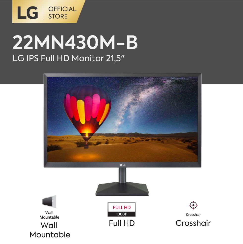 Promo LG 22MN430M-B Monitor 22-Inch 