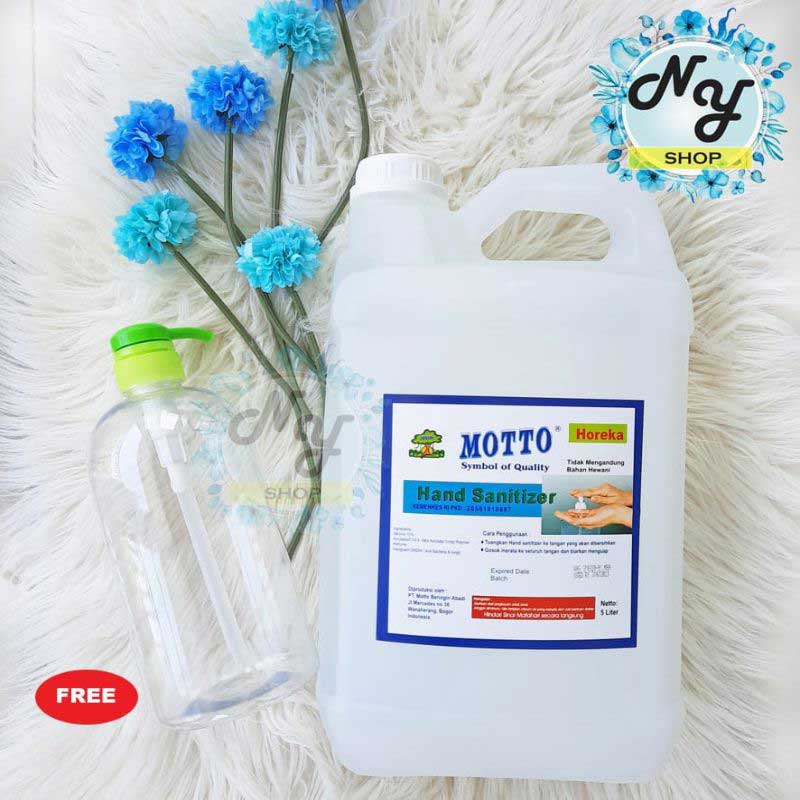 Jual Buy Motto Hand Sanitizer 5 L Free Bottle Pump 1l Pink Or Green Murah Mei 2021 Blibli