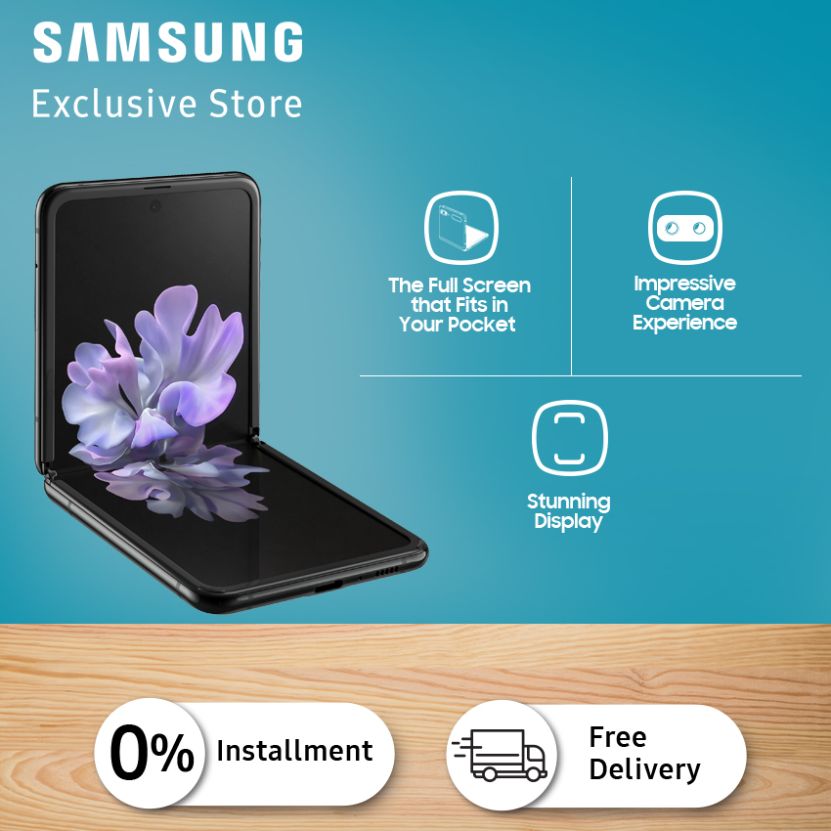 Jual Sam   sung Galaxy Z Flip Smartphone di Seller SAMSUNG - UNION