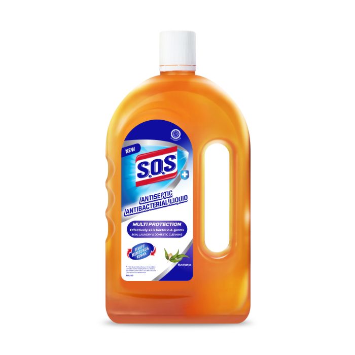 Promo Sos Antiseptic Antibacterial Liquid Eucalyptus [750 Ml] Diskon