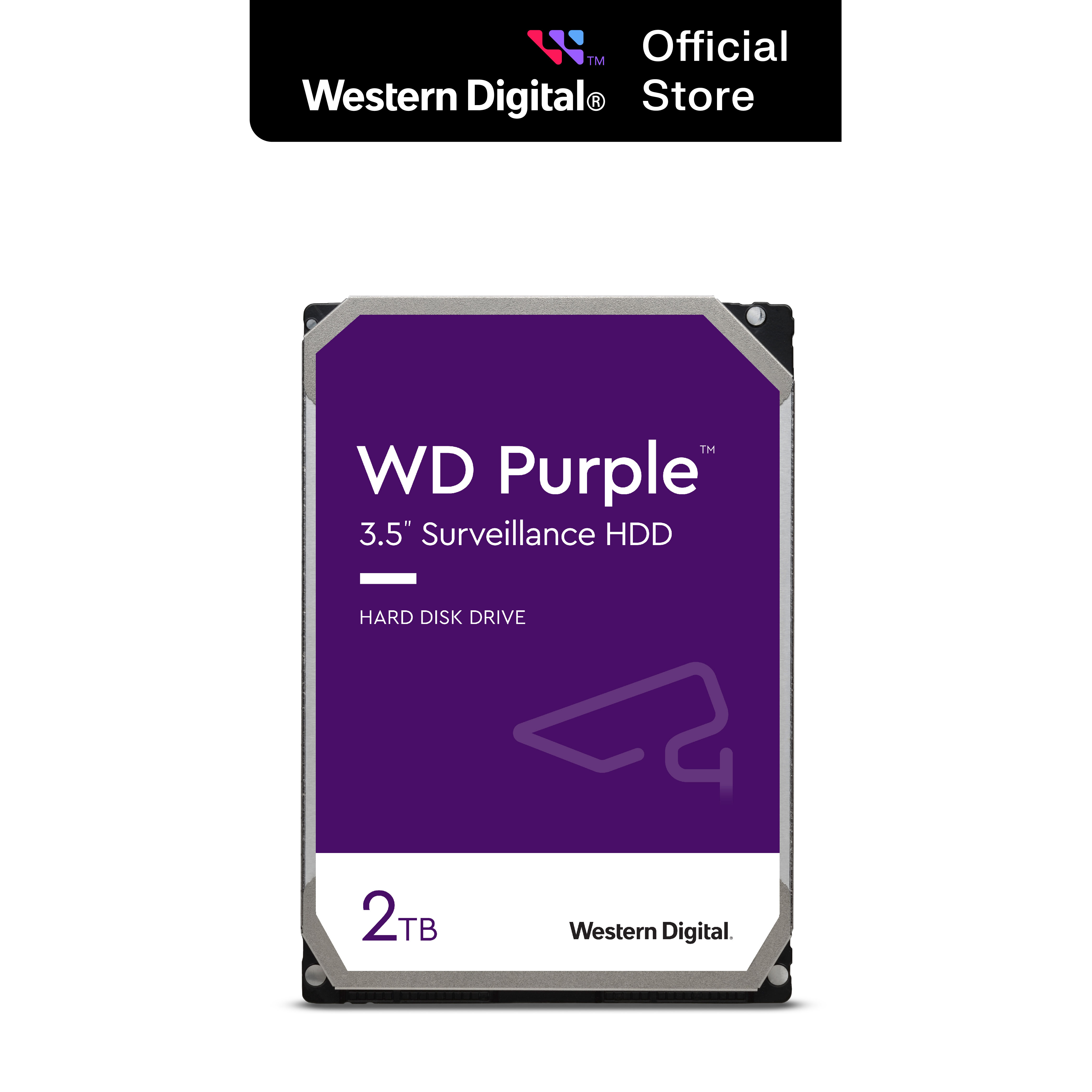 Promo wd purple surveillance hdd 2tb sata 3 5 inch with 64mb cache size