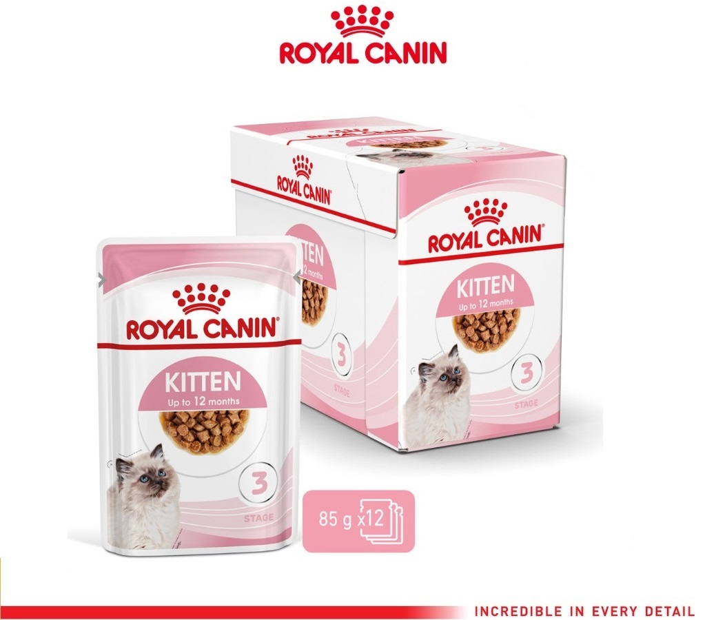 Jual Royal Canin Kitten Pouch GRAVY 1box 85GRx12pcs Makanan