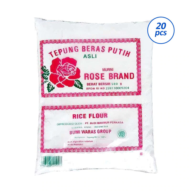 Jual Rose Brand Tepung Beras Putih [500 g] - 20 pcs di Seller Toko