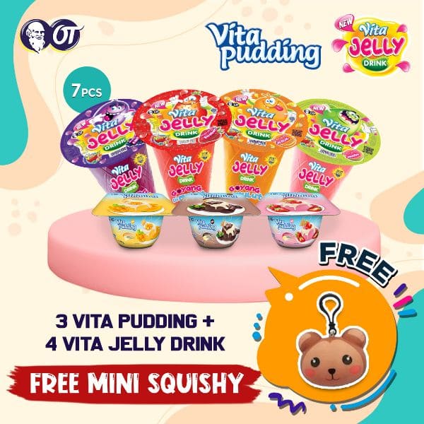 Jual Vita Jelly Drink 150ml [bundle 4 Pcs] + Vita Pudding (bundle 3
