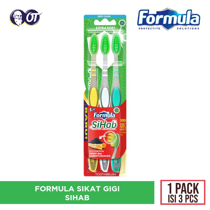 Formula Sikat Gigi Sihab Pack 1 Pack Isi 3 Pcs Terbaru Agustus 2021 Harga Murah Kualitas Terjamin Blibli