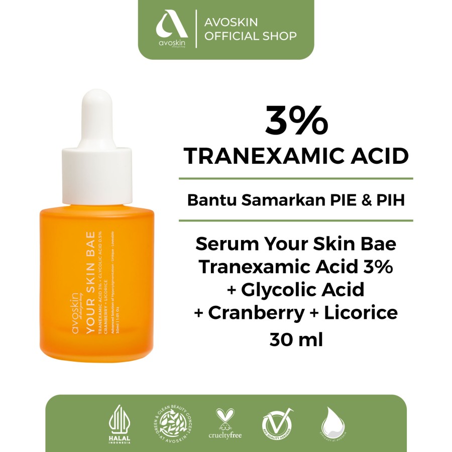Promo Avoskin Your Skin Bae Serum Tranexamic Acid 3% + Glycolic Acid