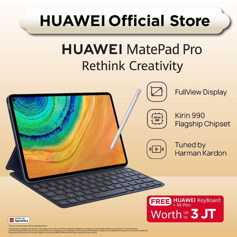 Jual Huawei Matepad Pro [6 128gb] 4g, 10.8 Inch | Tablet