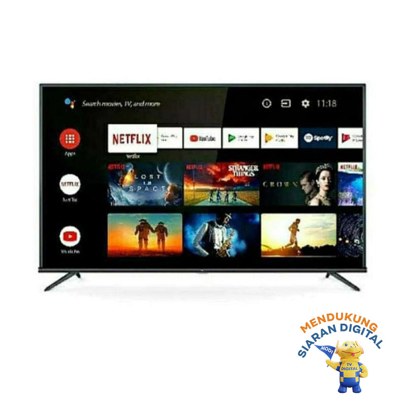 Jual Tcl Smart Android 9 0 Led 4k Uhd Tv 55a8 55 Inch Terbaru Juli 2021 Blibli