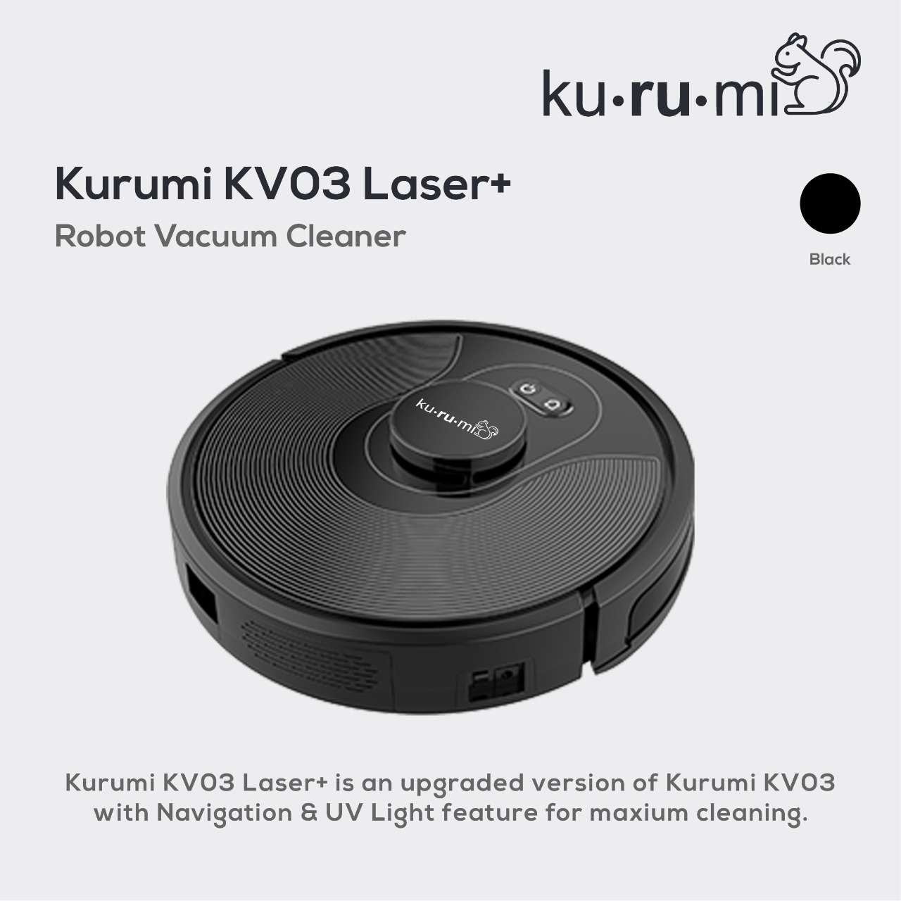 Promo Kurumi KV 03 Laser+ Robot Vacuum Diskon 4 di Seller Klikbabylove
