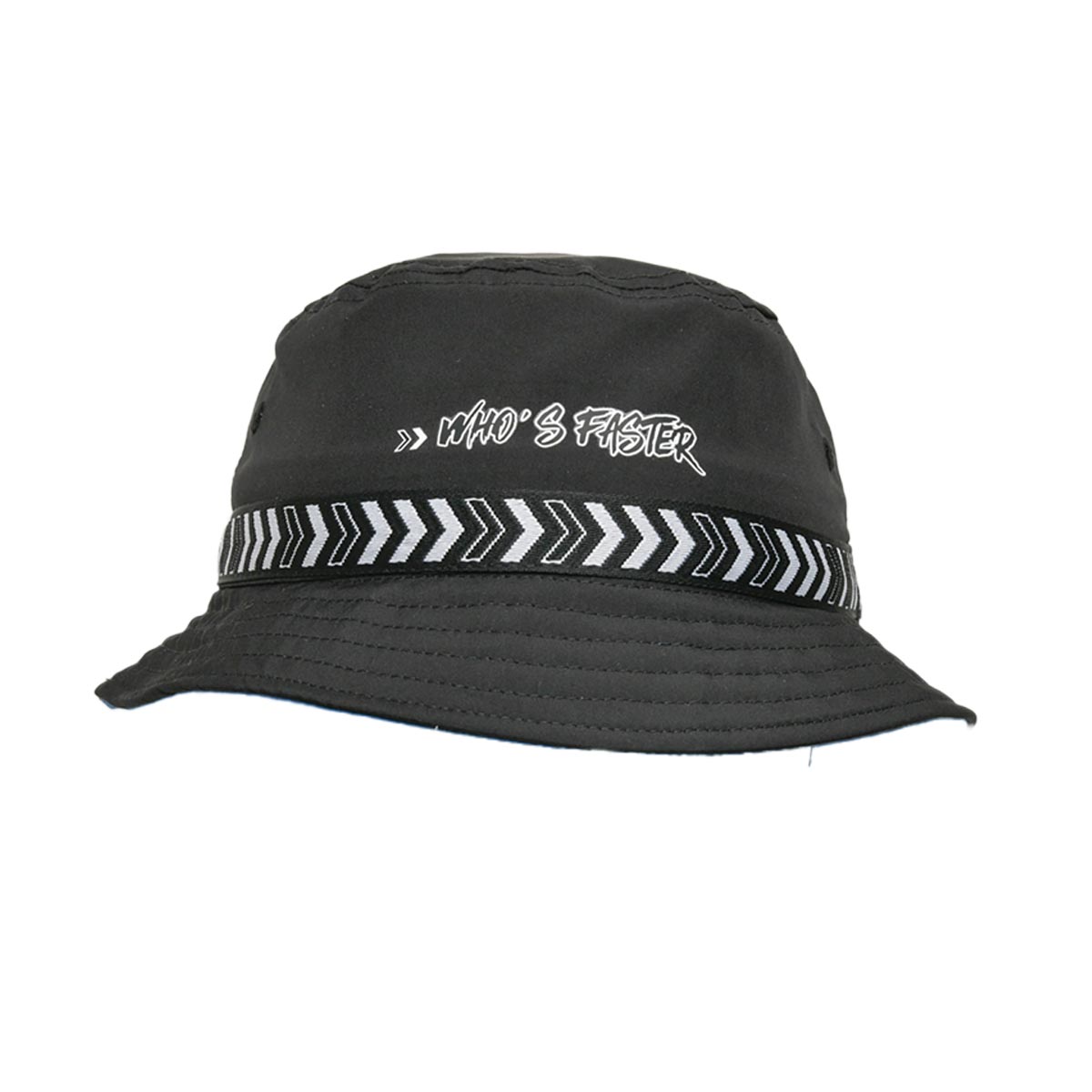 black and white sun hat