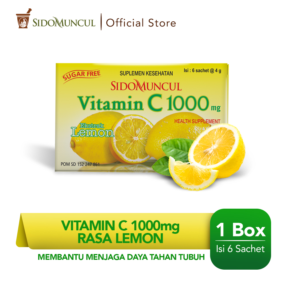 Sidomuncul Vitamin C 1000 Serbuk Multivitamin Suplemen Box 6 Sachet 4 Gr Terbaru Agustus 21 Harga Murah Kualitas Terjamin Blibli Sidomuncul Vitamin C 1000 Serbuk Multivitamin Suplemen Box 6 Sachet 4 Gr Terbaru Agustus 21 Harga Murah Kualitas Terjamin Blibli