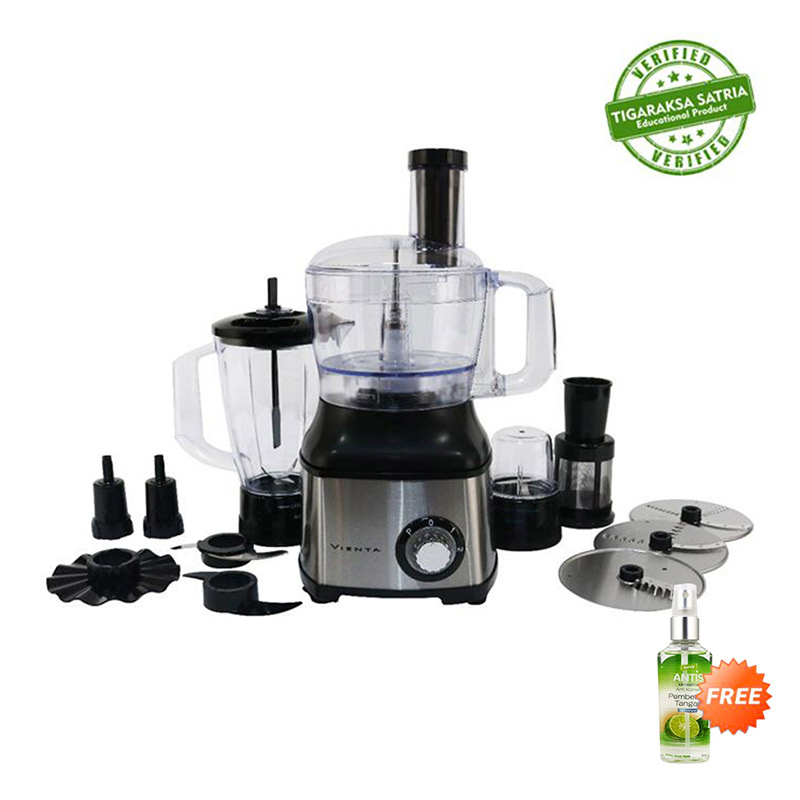 Jual Vienta Tritan Flexie Food Processor Silver + Free antis di
