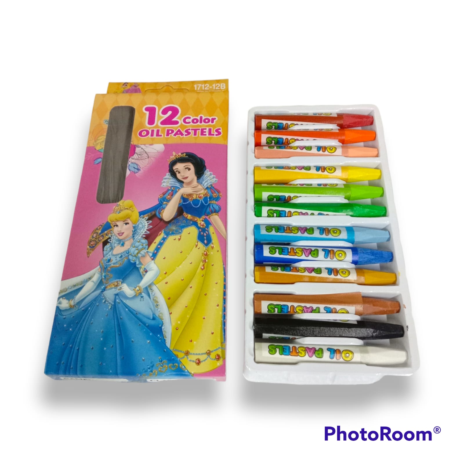 Jual CRAYON OIL PASTEL 12 WARNA KARAKTER KARTUN NON TOXIC di Seller