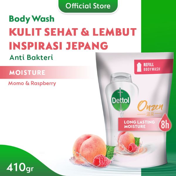 Jual Dettol Onzen Momo & Raspberry Body Wash [410 g/ Refill] di Seller