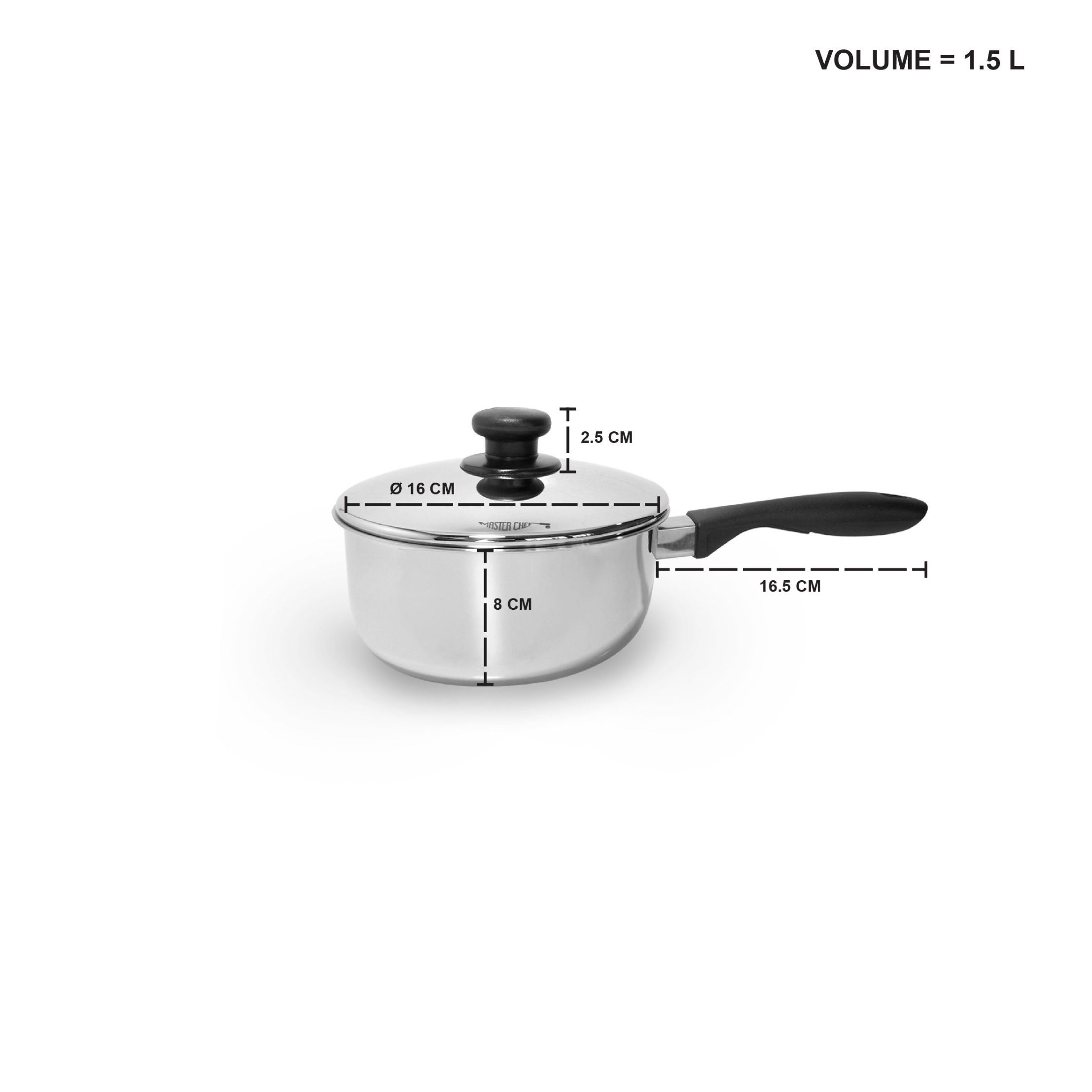 Jual Master Chef Pretty Panci Stainless Sauce Pan [16 Cm] Di Seller Ksi ...