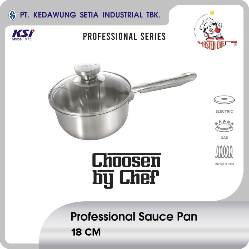 Jual Master Chef Professional Panci Stainless Sauce Pan [18 cm] di ...