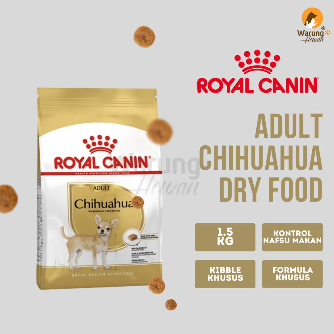Royal Canin Chihuahua Adult – Lot De 3 X 500g, Croquettes Pour Chien Adulte, Santé Dentaire Et Selles