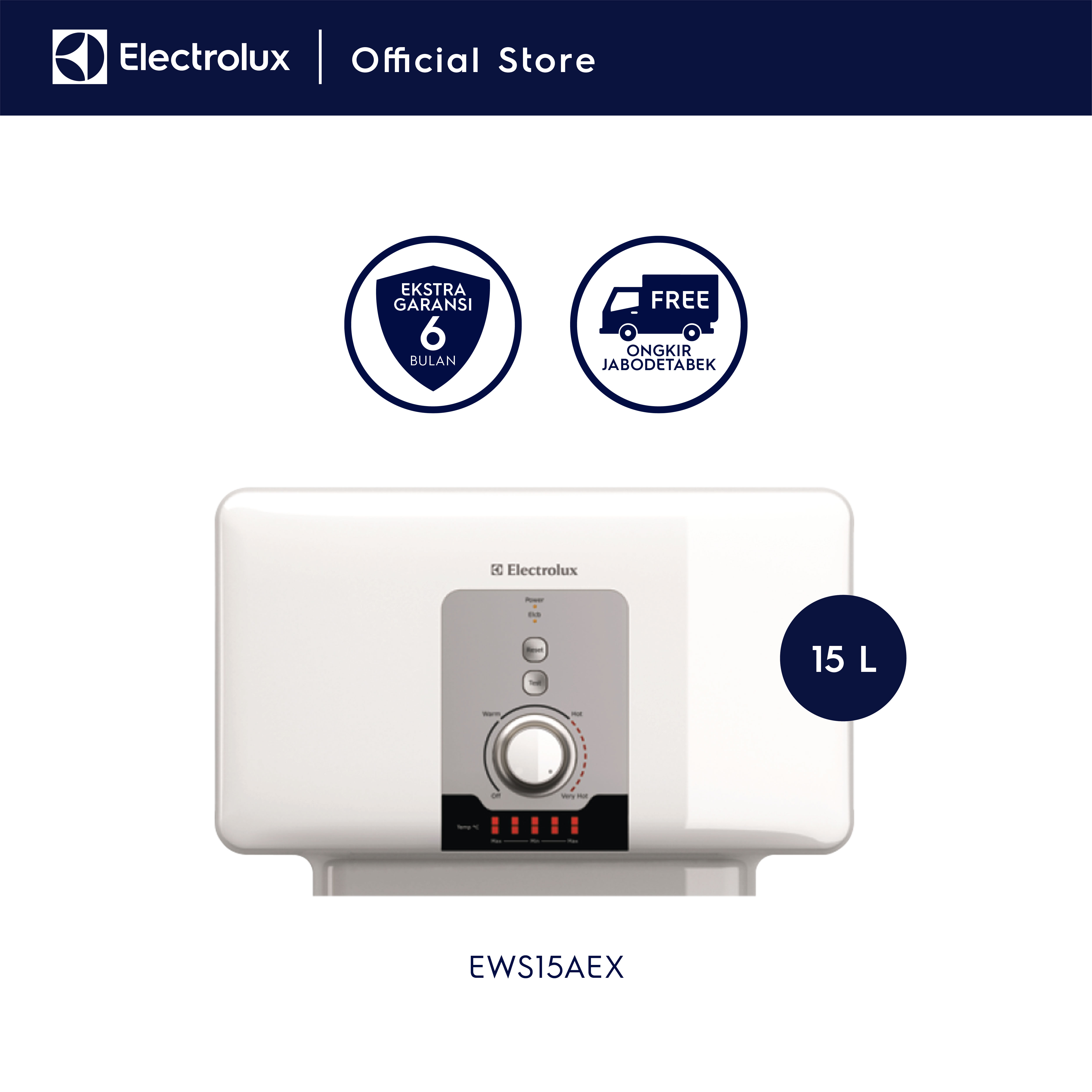 Promo Electrolux EWS15AEXDW Water Heater White Diskon 7 di Seller