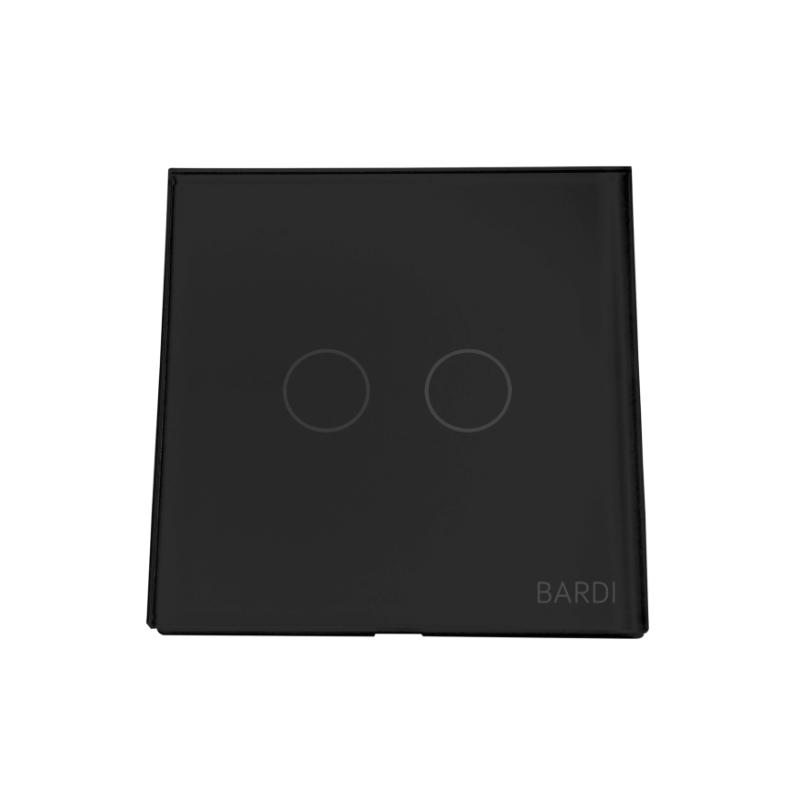 Promo Bardi Indonesia EU 2 Smart WiFi Touch Wallswitch Gang - Black