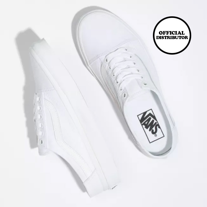 vans old skool mule white