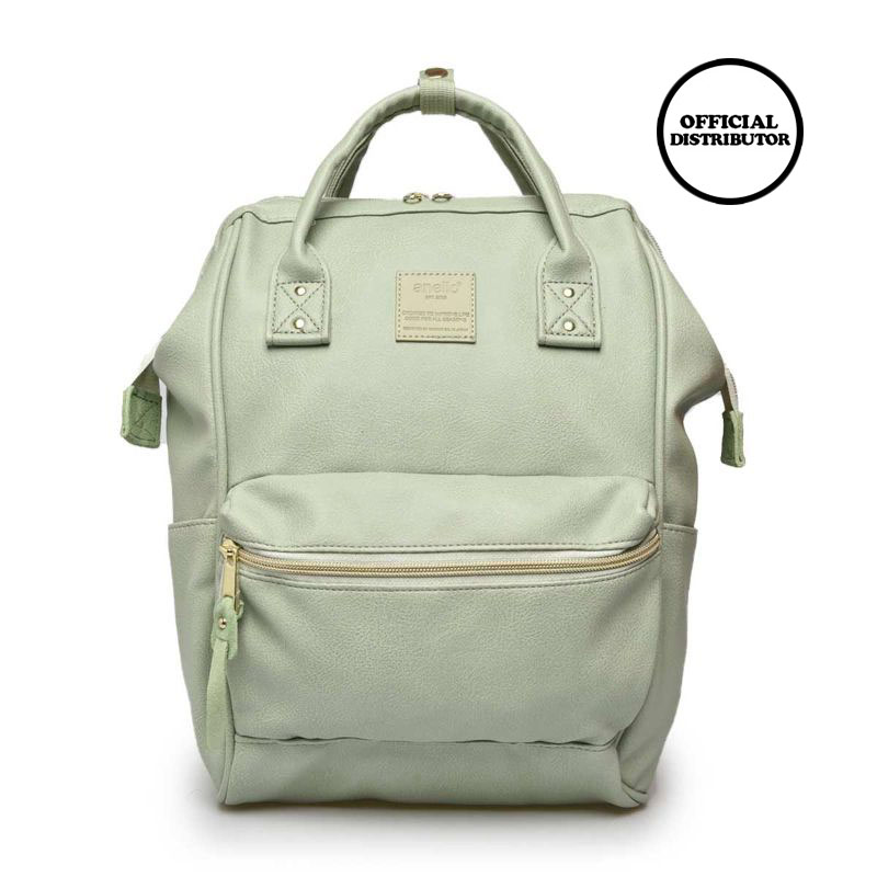 Real Photo) Japan Anello Bag PU Leather Backpack AT-B1211 Warna