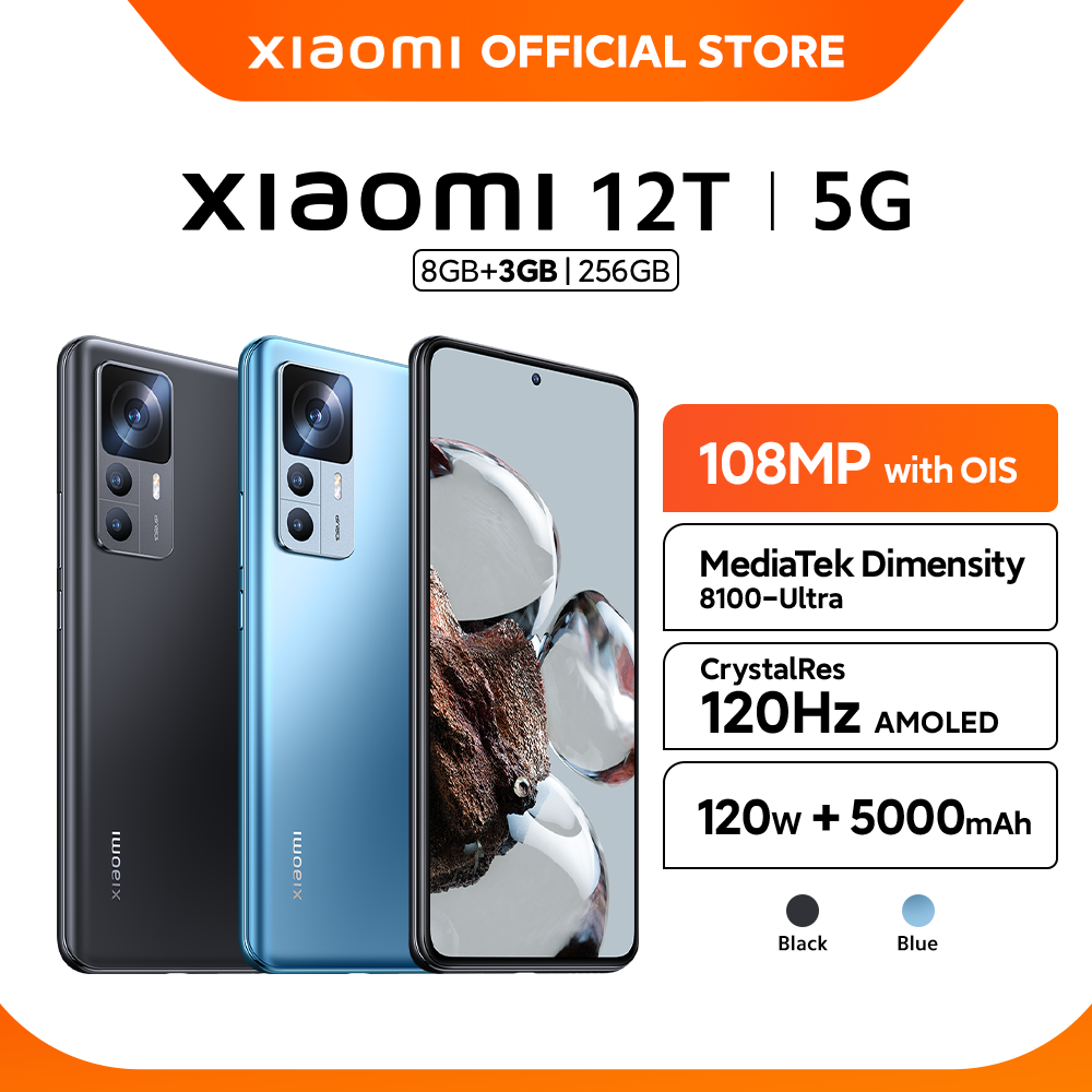 Jual Xiaomi Official Xiaomi 12T 5G (8/256GB) Dimensity 8100-Ultra 108MP ...