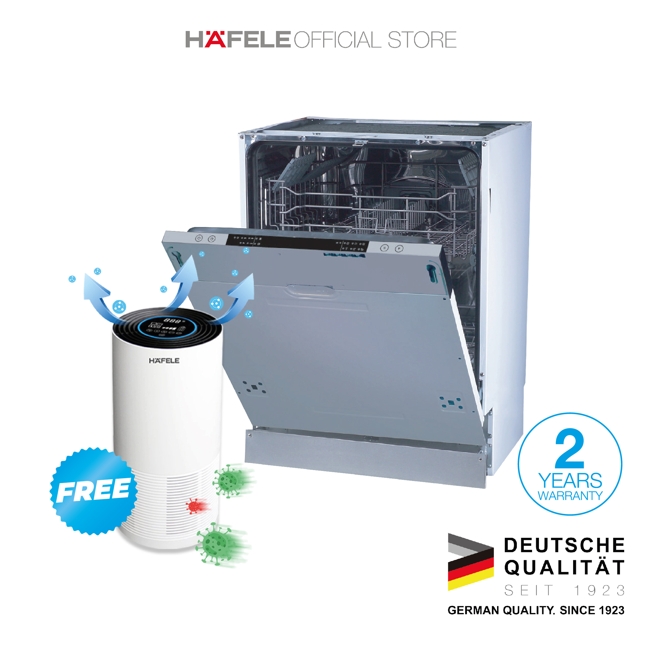 Jual Hafele Builtin Cyclone Dishwasher Mesin Cuci Peralatan Makan