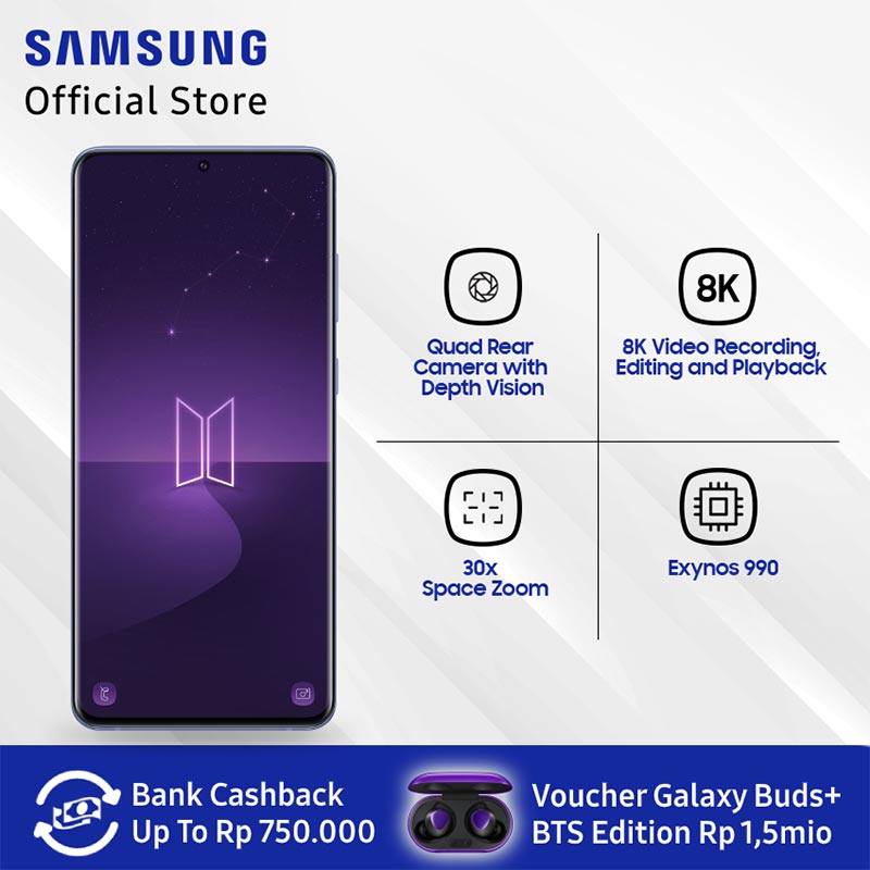 Berita ttg Harga Samsung S20+ Bts Edition Spesifikasi Trending